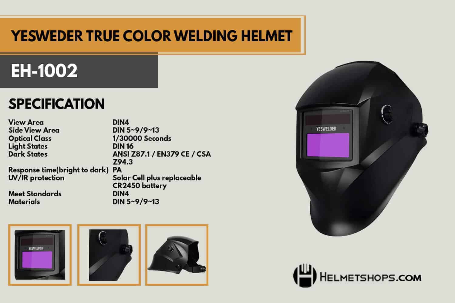Yeswelder Helmet Review | Best True Color Welding Helmet % YESWELDER-eh-1002-welding-helmet